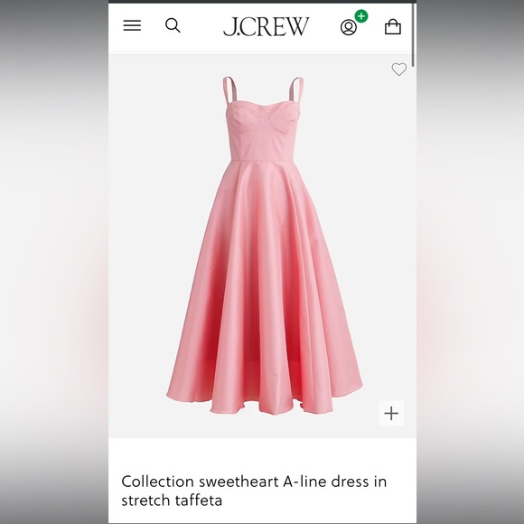 Jcrew collection pink sweetheart a-line dress! - Picture 1 of 3
